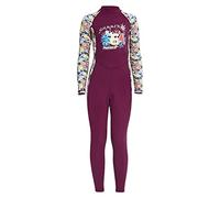 Wswqop Combinaisons Enfants Protection Maillot de Bain Une Pièce pour L'été, Violet M
