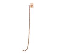 Wswqop Corde à Grimper Murale avec Structure Bois Solide Fonction Jeu Stimulant Remplace Corde Arbre à Installation Rapide Adaptée Intérieur, Forage de 2 M