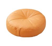 Wswqop Coussin de Sol Rond, Coussin Décoratif, Coussin de Méditation Doux et Confortable pour Adultes, Enfants, Chambre à Coucher, Salon, Orange
