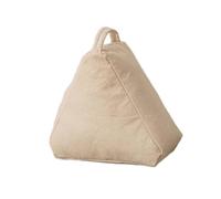 Wswqop Coussin Décoratif Triangulaire pour Canapé, Soutien Lombaire, Assise Rembourrée En Textile Doux, Idéal pour Adultes et Enfants, Bureau, Salon, Chambre, Blanc