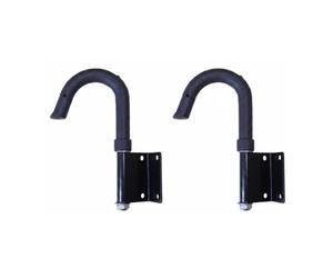 Wswqop Crochet de Sécurité pour Échelle en Métal Aluminium Fer Structure Antidérapante Support Semi-isolé Montage Facile Adapté à l'Installation Domestique Travail Extérieur