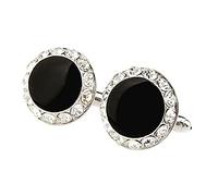 Wswqop Cufflinks Ronds pour Homme Accessoires Élégants pour Mariage Boutons de Manchette Charmants En Laiton Cadeaux Raffinés pour Homme Adaptés pour Collègu