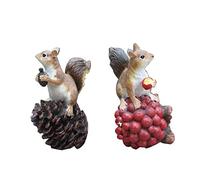 Wswqop Décoration de Bureau à Collectionner Emulation Squirrel, 松鼠