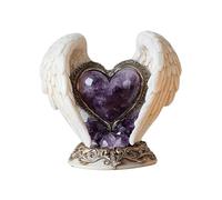 Wswqop Décoration de Table 2D Plate « Amour » avec Ailes D'ange, 18,7 X 18 Cm, pour La Saint-Valentin, à Décorer avec Un Meuble Ou Comme Cadeau de Mariag