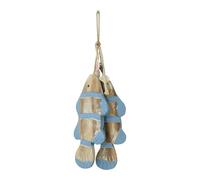 Wswqop Décoration Murale En Bois En Forme de Poisson, Pendentif Poisson, Accessoire Photo, pour La Maison, Un Café, Un Hôtel Ou Un Café, Bleu 23 x 9,5 x 39 cm