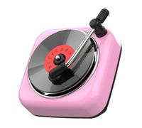 Wswqop Diffuseur de Parfum pour Voiture, Diffuseur élégant de Senteurs Rétro, Accessoire de Décoration Automobile En Forme de Tourne-disque, Rose
