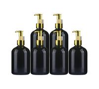 Wswqop Distributeur de Savon Manuel 6 Pièces, Flacon En PET, Facile à Démonter, Idéal pour La Salle de Bain, La Maison Ou Un Commerce. Convient, 300 Ml