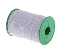 Wswqop Élastique en Polyester, Cordon à Coudre, Fil à Bijoux, Cordon Extensible. Utilisation Polyvalente pour Les Projets de Couture et Les Cadeaux Faits Mai, Blanc Froid