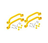 Wswqop Ensemble de 4 Prises D'escalade pour Enfants, équipement de Jeux, Fabriqué En Matériau PP, Adapté Aux Abris de Jardin, Aux Aires de Jeux Extérieur, Jaune