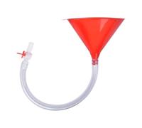 Wswqop Entonnoir à Bière avec Valve, Fabriqué En Matériau PP Robuste, avec Valve de Sortie, Entonnoir à Boire pour La Bière et L'eau, Adapté à Une, Tube de Sinle