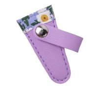 Wswqop Étui Ciseaux Broderie Housse Protection Fermeture Boucle Pochette PU Similicuir Protection Floral Léger Adapté Couture Artisanat Cadeau Collections, C