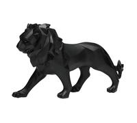 Wswqop Figure Géométrique, Sculpture Animalière, Décoration, Statue, Figurine, œuvre D'art pour Le Salon, Pendaison de Crémaillère, Meuble de Che, noir