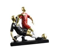 Wswqop Figurine En Résine de Joueur de Football, Statue D'athlète de Collection D'intérieur, Sculpture Décorative pour Salon, Bureau, Bibliothèque, 11.7x5.2x12cm