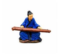 Wswqop Figurine Peinte à la Main Base en Pierre Miniature Statue Compact Sculpture pr Angle Méditation, Style I