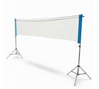 Wswqop Filet de Badminton Portable Filet Support Cadre Sac Design Pliable Compact avec Sac de Transport Pratique pour Jeux Adapté aux Activités Extérieures Maison École, 3.1米, 升级款-3.1米不锈钢网架【送网送包】