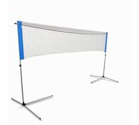 Wswqop Filet de Badminton Portable Filet Support Cadre Sac Design Pliable Compact avec Sac de Transport Pratique pour Jeux Adapté aux Activités Extérieures Maison École, 3.1米, 普通款-3.1米不锈钢网架【送网送包】