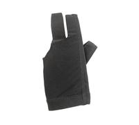 Wswqop Gant de Billard Professionnel Trois Doigts Ajustable Fabriqué en Nylon et Extensible Protège-Main Antidérapant pour la Main Gauche Adapté au, Noir