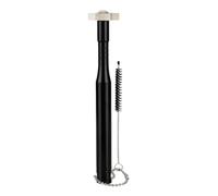 Wswqop Golf Club Groove Outil avec Brosse pour Nettoyer Les Rain Accessoire Portable en Métal Robuste Fonction Double Adapté Aux Golfeurs Terra, Noir