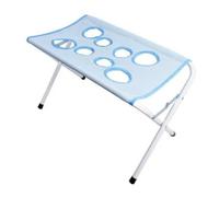 Wswqop Hamac Toiltage Cadre Pliable, Bleu | Compact, Table Toiltage Cadre Métallique, Stable, pr s Griffes, Pits