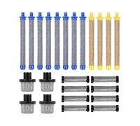 Wswqop Kit Complet Filtres pour Peinture sans Air avec Éléments Filtration Cylindriques et Bouchons Filetés pour Maintenance Préventive d'Équipement Pulvérisation et Chantiers Peinture