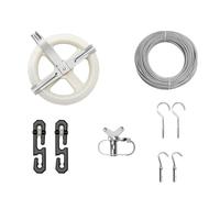 Wswqop Kit D'étendage Extérieur Facile à Installer pour Buanderie, Camping et Autres Activités de Plein Air.