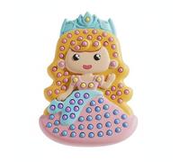 Wswqop Kit Perles Enfants Loisirs Créatifs Mosaïque Perles à Presser Jeu Éducatif en Plastique et Pvc Souple Favorise Motricité Fine et Reconnaissance des, Motif 13