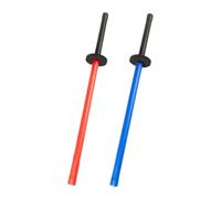 Wswqop Lot de 2 épées D'entraînement pour Enfants, Bâton en Mousse, Accessoires D'escrime, Poignée Confortable, Adaptées à L'entraînement et Aux, 80cm