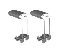 Wswqop Lot de 2 Supports de Lampe pour Aquarium, Structure Métallique Réglable, Fixation par Pince Polyvalente, Base Stable, Adaptés à La Décoration D'aq, 10x5x2cm