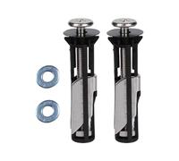 Wswqop Lot de 2 Vis de Charnière pour Abattant de Toilette, Boulons de Toilette, Réparation de Siège de Toilette, Outil D'entretien de Salle de Bain, Vis, M5 avec joint 18mm