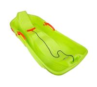 Wswqop Luge Neige Traîneau Glissière à Frein Polyéthylène Ergonomique Stabilité pour Enfants Activités Hivernales Développement Équilibre Usage Extérieur, Vert
