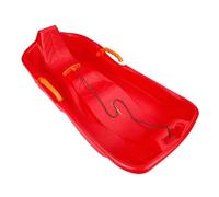 Wswqop Luge Neige Traîneau Glissière à Frein Polyéthylène Ergonomique Stabilité pour Enfants Activités Hivernales Développement Équilibre Usage Extérieur, Rouge