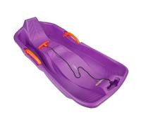 Wswqop Luge Neige Traîneau Glissière à Frein Polyéthylène Ergonomique Stabilité pour Enfants Activités Hivernales Développement Équilibre Usage Extérieur, Violet