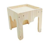 Wswqop Maison pour Lapin Abri Cabane Lit Refuge en Bois Ventilé pour l'escalade et Le Repos Adapté pour Les Hamsters et Les Gerbilles, Style E