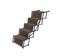 Wswqop Marche d'Accès Véhicule pour Chien Escalier Échelle Rampe Structure en Acier Tubulaire avec Revêtement Surface Antidérapante en Tissu Oxford Pliante et Robuste Adaptée au Sorties Quotidiennes