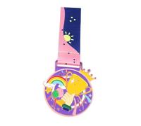 Wswqop Médaille de Récompense Gravée avec Ruban pour Enfants Convient pour Compétition Sportive Collectif Décoration Célébration Fête Scolaire et Cadeau Coll, Bronze