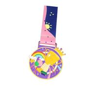Wswqop Médaille de Récompense Gravée avec Ruban pour Enfants Convient pour Compétition Sportive Collectif Décoration Célébration Fête Scolaire et Cadeau Coll, Or
