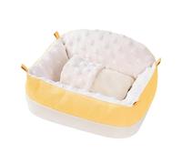 Wswqop Nid de Couchage pour Hamster, Hamac pour Planeur à Sucre, Cachette Confortable, Maison pour Cochon d'Inde, Petit Lit pour Animal de Compagnie, Pou, Jaune