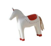 Wswqop Ornement de Cheval en Bois, Collection de Figurines de Chevaux en Bois, Statue Décorative Créative, Décoration pour Bureau, Table, étagère, Armoire, M, 22 cm x 6 cm x 24 cm