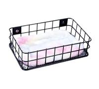 Wswqop Parrot Perch Lit Suspendu Grillagé Support Repos Compact pour Perroquet Plateforme Jouet d'escalade Cage Adapté pour Oiseaux Dom, Noir