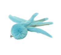 Wswqop Peluche Chat Cuddle Jouet Chat Coussin Câlin Prise Proie Créature Douce et Flexible à Agripper Mordre et Câliner Adaptée aux Chats d'Intérieur, Bleu Lac