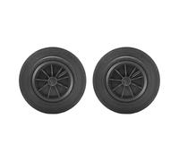 Wswqop Pièces de Rechange pour Conteneurs à Déchets, Essieu de Roue de Réparation pour Conteneurs de 100/120/240 L, Roues de Conteneur à Déchets Faciles à In, Roues épaisses