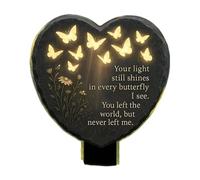 Wswqop Plaque Commémorative Décorative pour Jardin, Idée Cadeau pour Cimetière