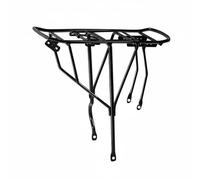 Wswqop Porte-Bagages Vélo Arrière Stable pour Bagages Racks Installation Rapide Épaisseur Métallique Support Utile Adapté pour, Modèle Épaissi, Grand Trou + Vis + Support en U + Outil