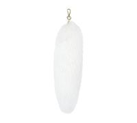 Wswqop Porte-clés Queue Synthétique Pendentif Sac Polyester Touche Douce Métal Convient Adultes Sac à Dos Portefeuille Décoration