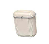 Wswqop Poubelle Suspendue avec Couvercle Grande Capacité Murale Bac à Déchets Compact 12L Corbeille à Ordures Installation Simple sous Évier et Placard Gain, Jaune