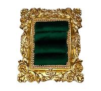 Wswqop Présentoir à Bagues de Style Vintage, Plateau de Présentation pour Boucles d'oreilles, Pièce Maîtresse en Résine, élégant Présentoir à Bagues, Cad, Vert