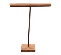 Wswqop Présentoir à Bijoux en Bois en Forme de T, Robuste, pour Colliers et Bracelets, Idéal pour Vos Accessoires, 20cmx10cmx20cm