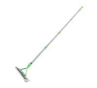 Wswqop Râteau à Ratissant L'herbe et Les Feuilles, Outil Manuel de Jardin, Désherbage, Râteau Réglable, Outil de Jardin Domestique, économie de Travai, with 1.3 M Handle