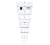 Wswqop Règle pour Couture Acrylique Gabarit Patchwork Règle de Quilting Outil de Coupe Polyvalent Adaptée pour Couturier Création de Vêtements, EZ-01