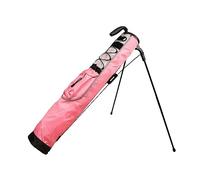 Wswqop Sac de Transport pour Club de Golf Sac de Transport pour Support de Golf, Ensemble de Support Portable, Mallette D'entraînement, Sac de Golf pour Homm, Rose